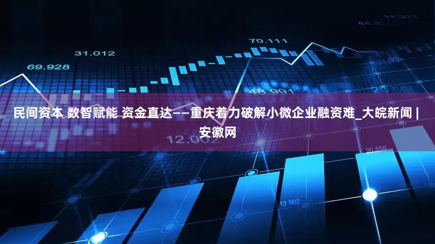 民间资本 数智赋能 资金直达——重庆着力破解小微企业融资难_大皖新闻 | 安徽网